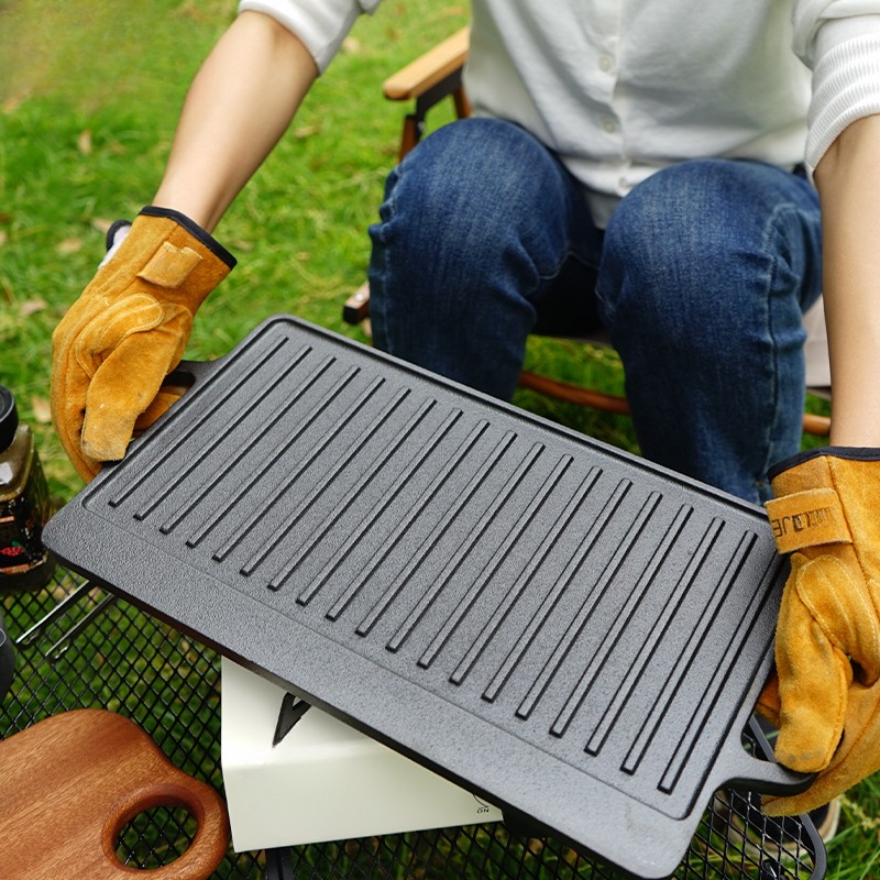 アウトドアキャンプバーベキュープレート韓国バーベキュープレー - Outdoor Furniture Metal のレビューと価格