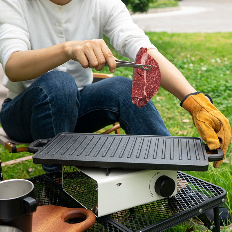 アウトドアキャンプバーベキュープレート韓国バーベキュープレー - Outdoor Furniture Metal のレビューと価格