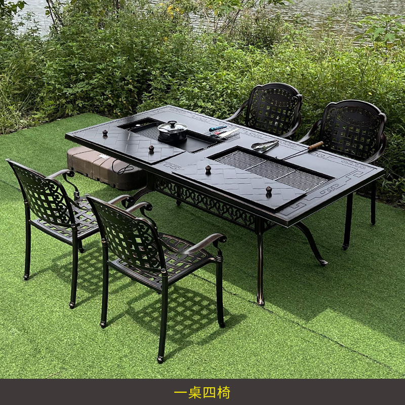 テラスガーデンバルコニー屋外中庭レジャーヴィラテーブルと椅子 - Outdoor Furniture Wood のレビューと価格